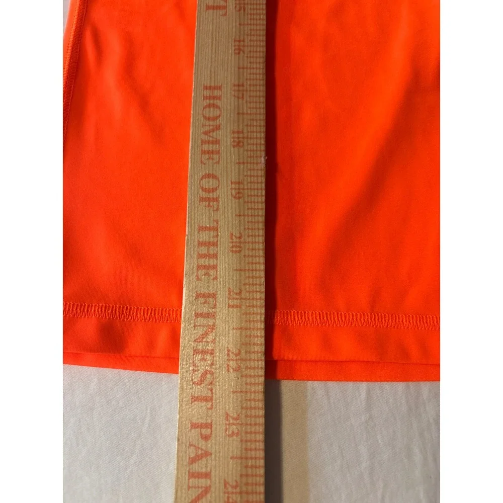 Crewcuts Rash Guard Boys 10 Neon Orange Short Sleeve UPF 50+ Pocket